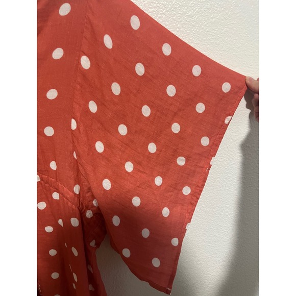 Jen's Pirate Booty Orange Polka Dot Swim Coverup - Picture 3 of 7